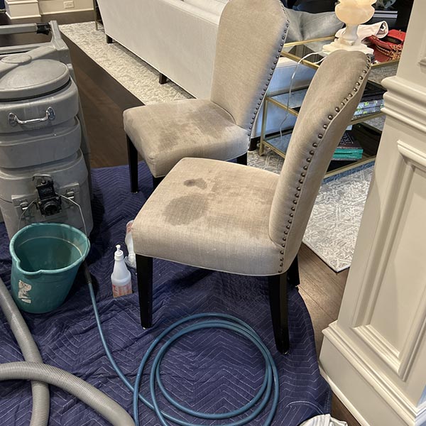 Upholstered Chair Stain Removal